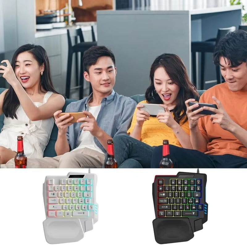 RGB One-Hand Gaming Combo